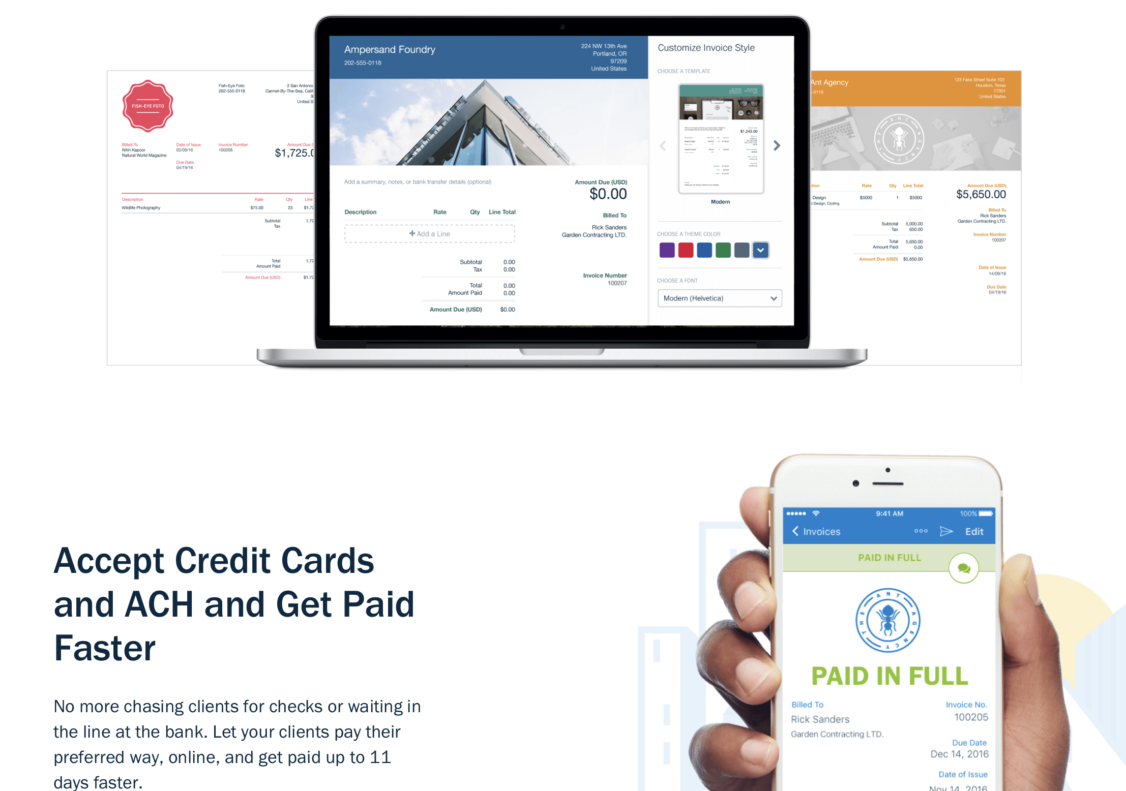 比Wave要优秀得多的Freshbooks