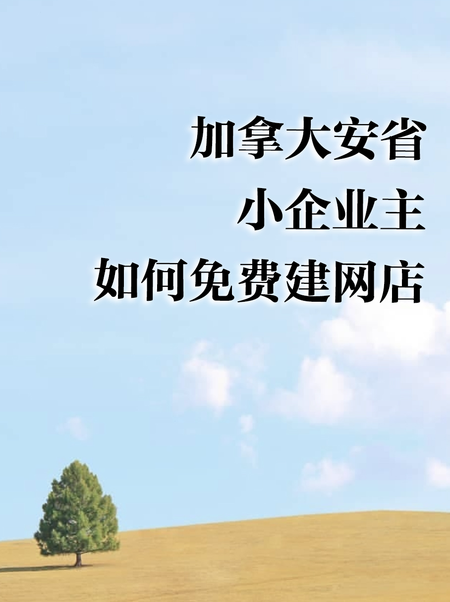 在加拿大安大略省如何免费建网店